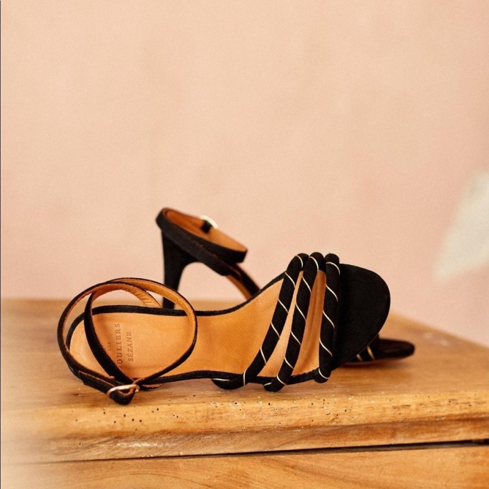 NWT Sezane High Lison Strappy Sandal Heels